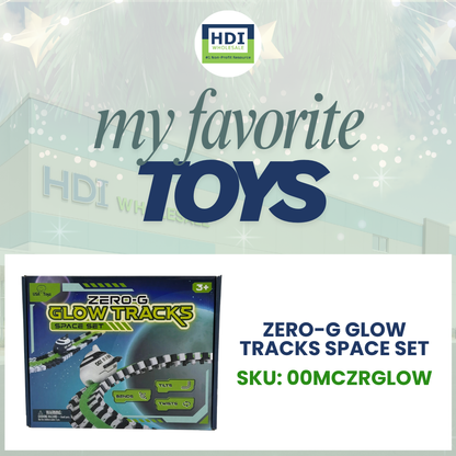 258 PC ZERO-G GLOW TRACKS SPACE SET